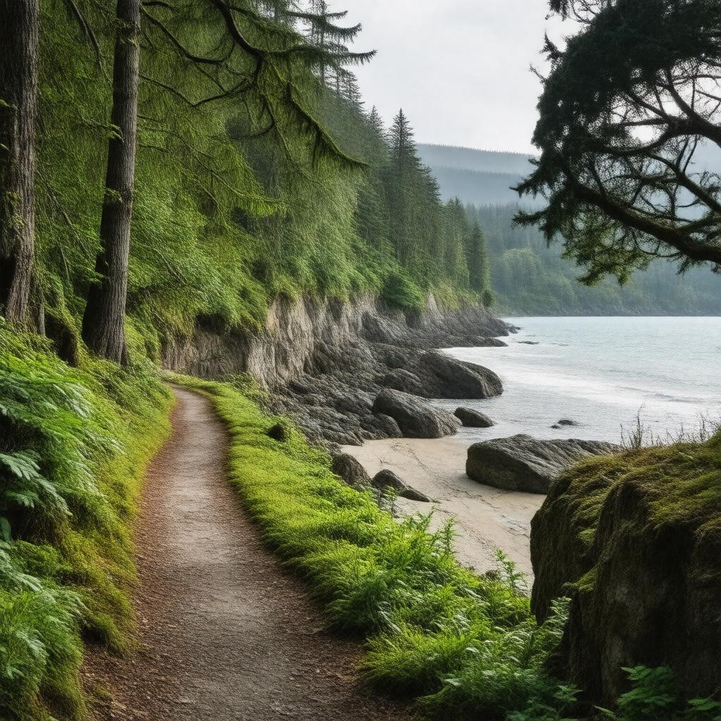 AI-created image of Juan de Fuca Provincial Park