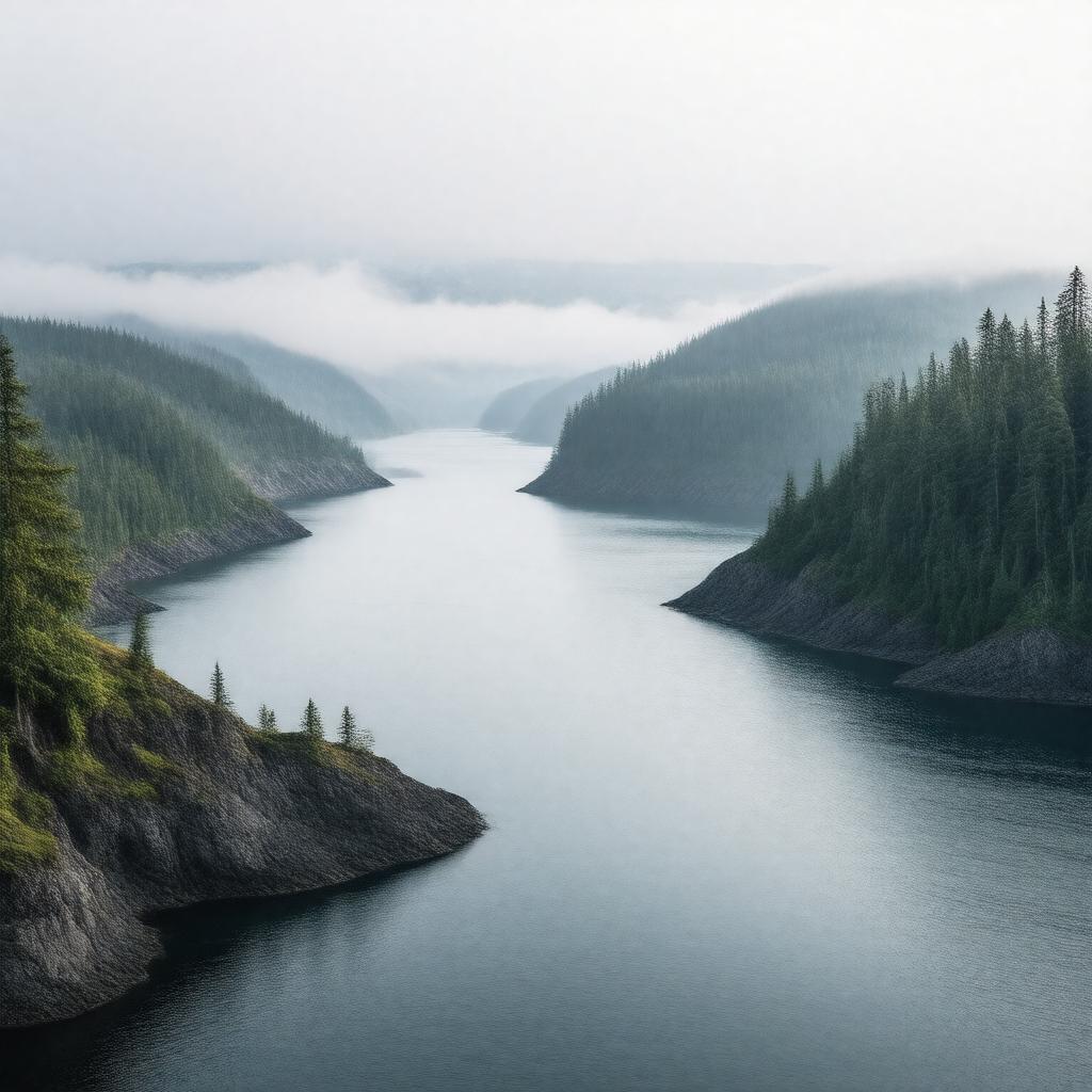 AI-created image of Juan de Fuca Strait