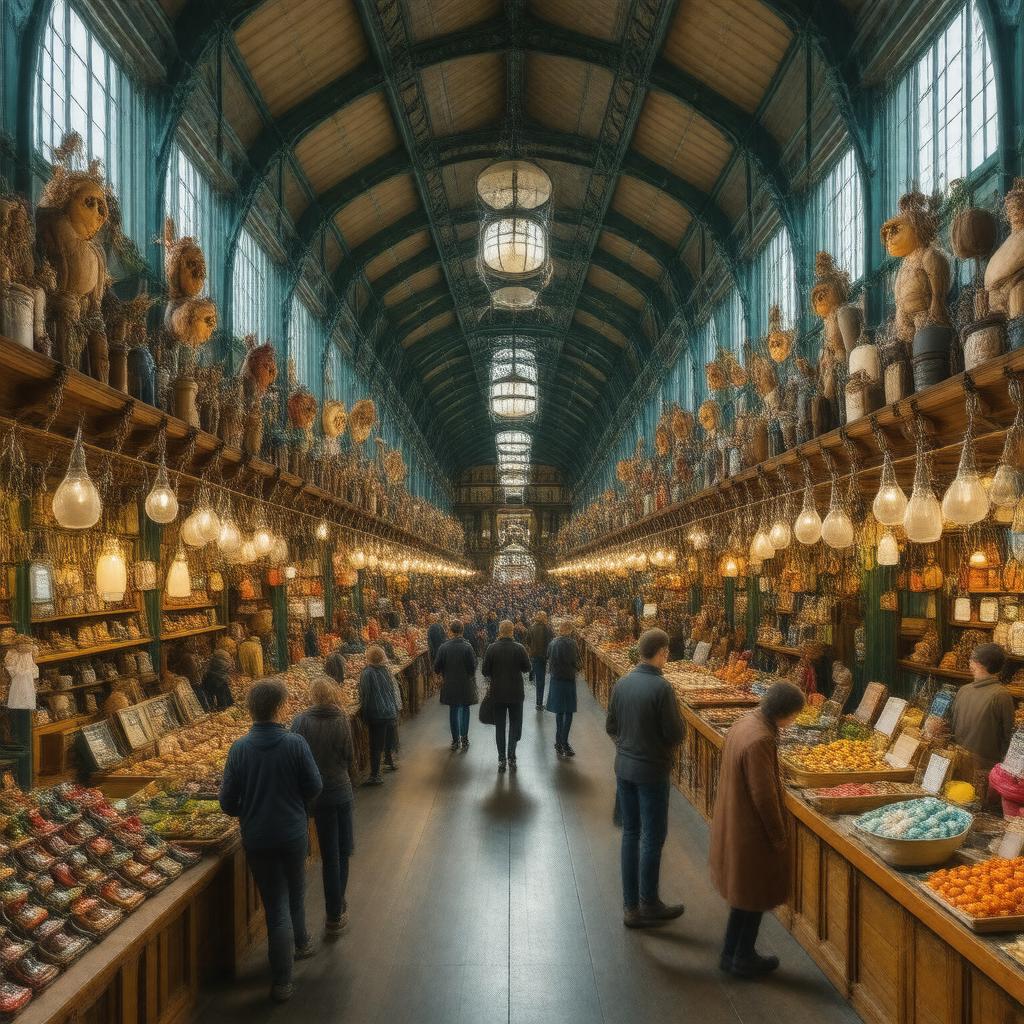 AI-created image of Jubilee Market Hall, Covent Garden, London WC2E 8BE