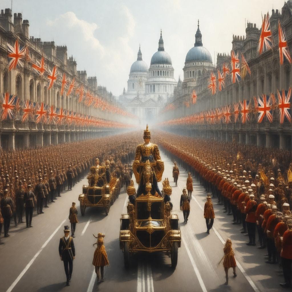 AI-created image of Jubilee celebrations for Queen Victoria