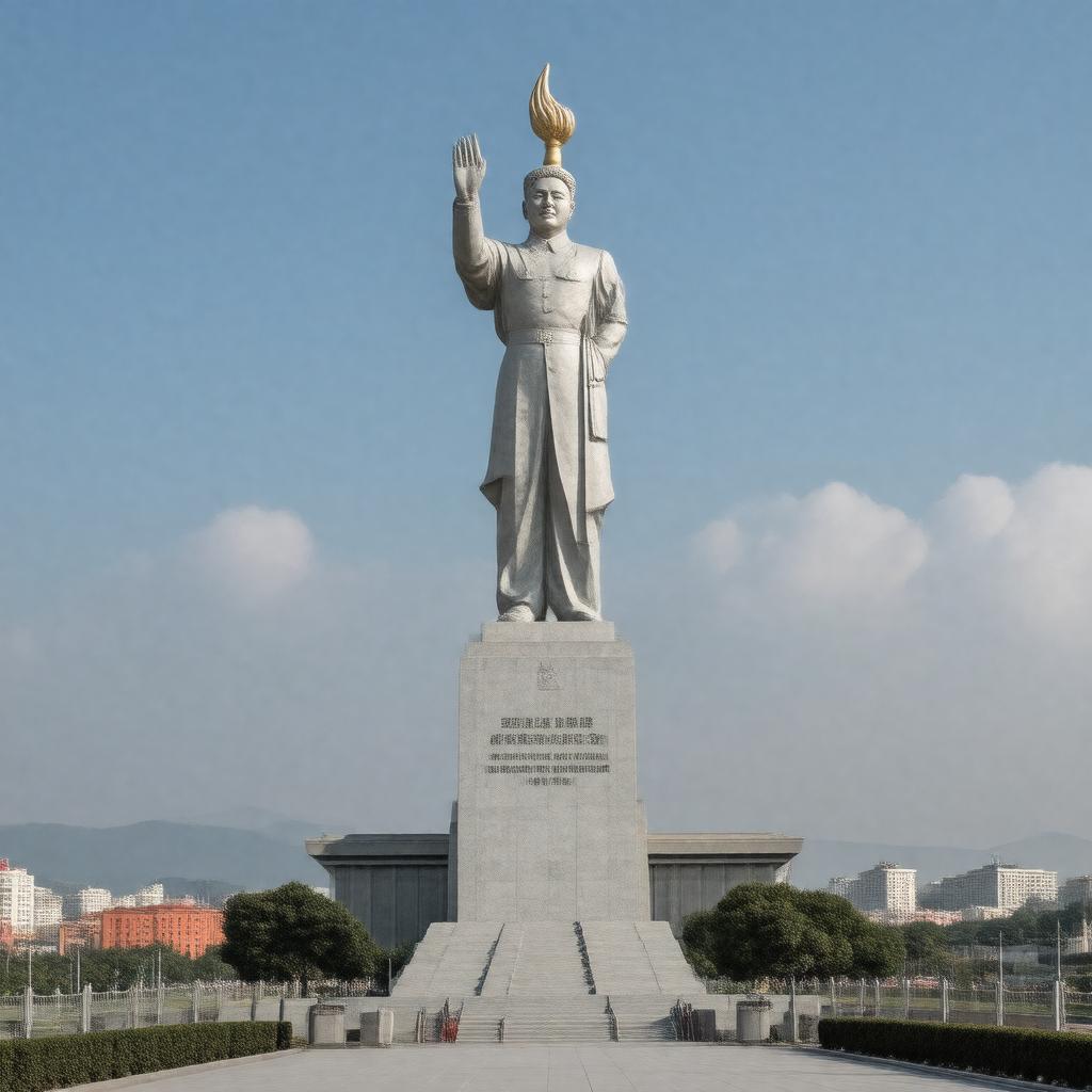 AI-created image of Juche (state ideology)