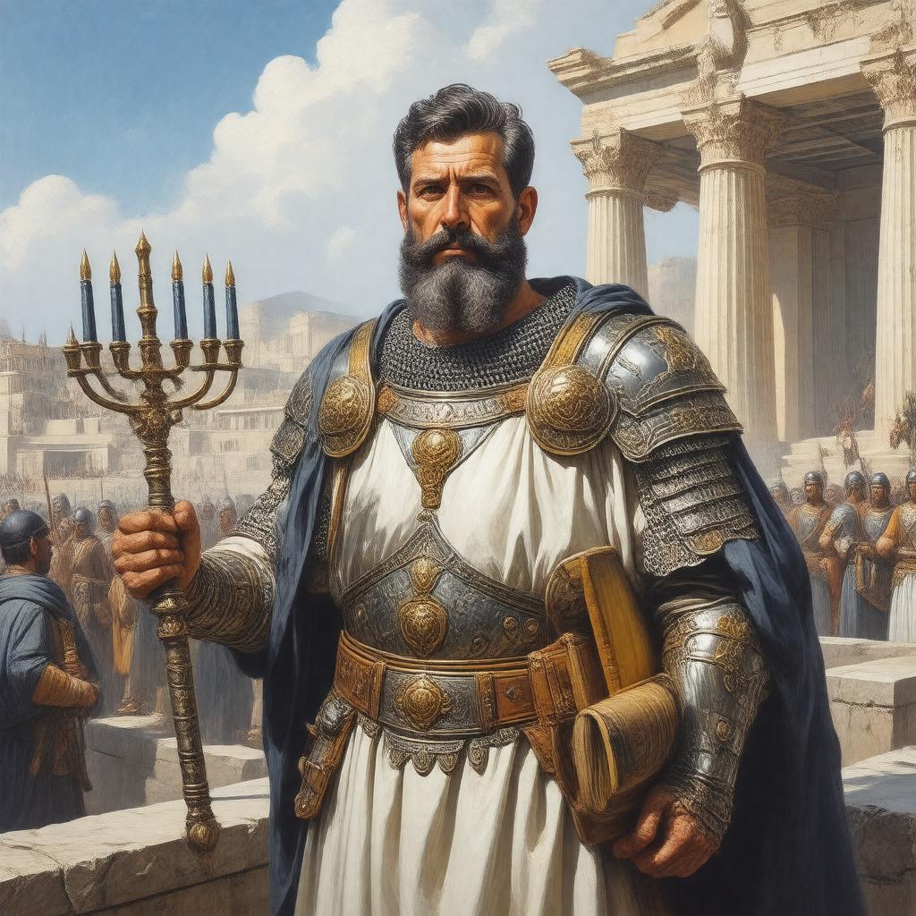 AI-created image of Judah Maccabee