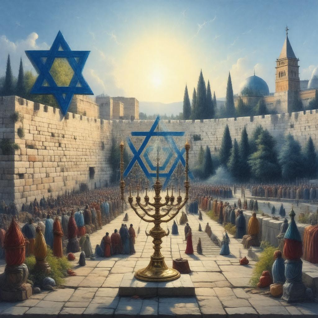 Click to view larger image AI-created image of Judaism