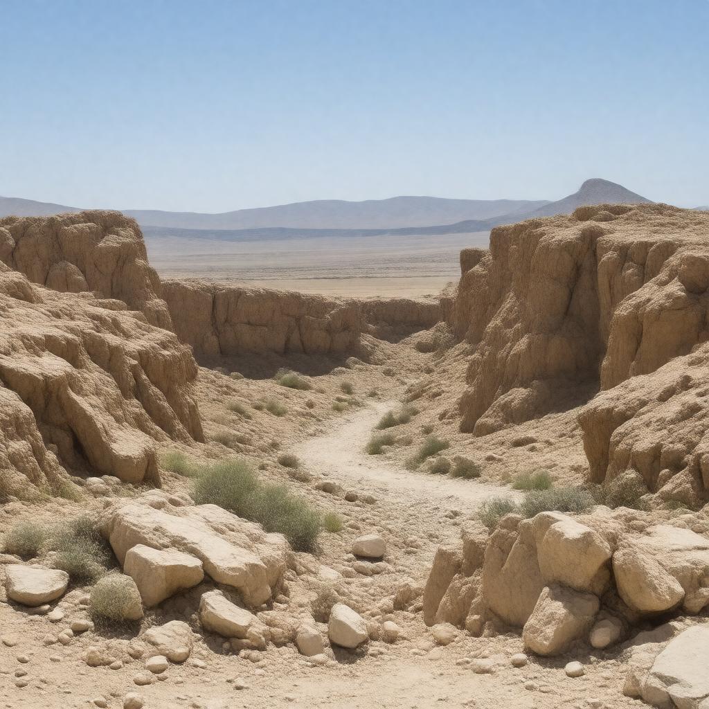 AI-created image of Judean Desert
