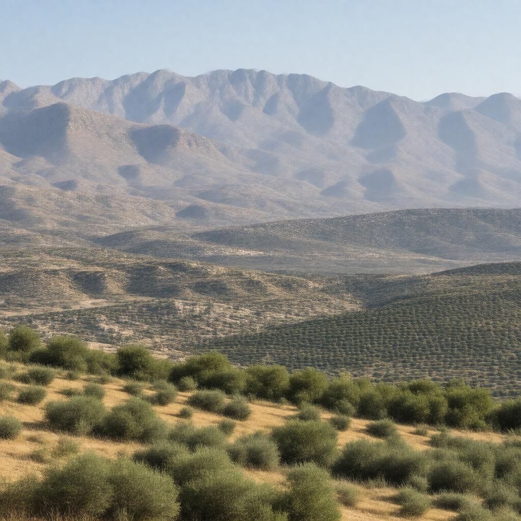 AI-created image of Judean Mountains