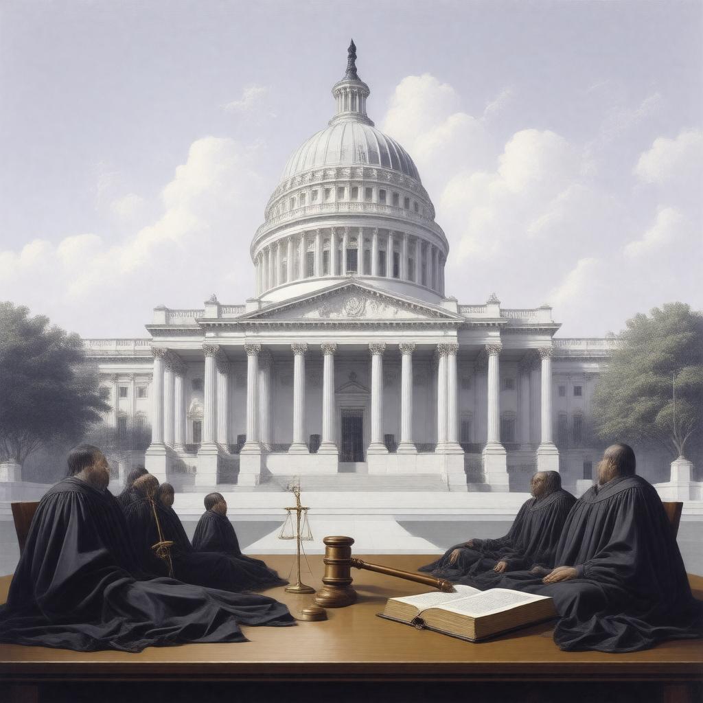 AI-created image of Judicial branch of the United States
