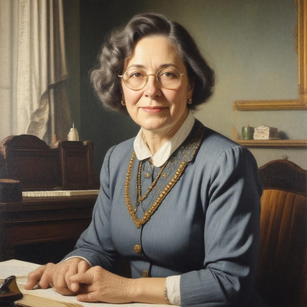 Click to view larger image AI-created image of Judith Kaplan