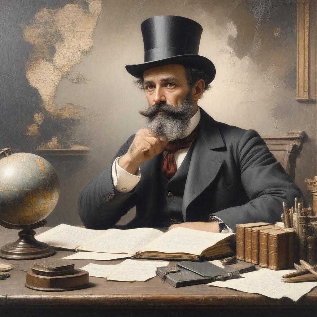 AI-created image of Jules Verne