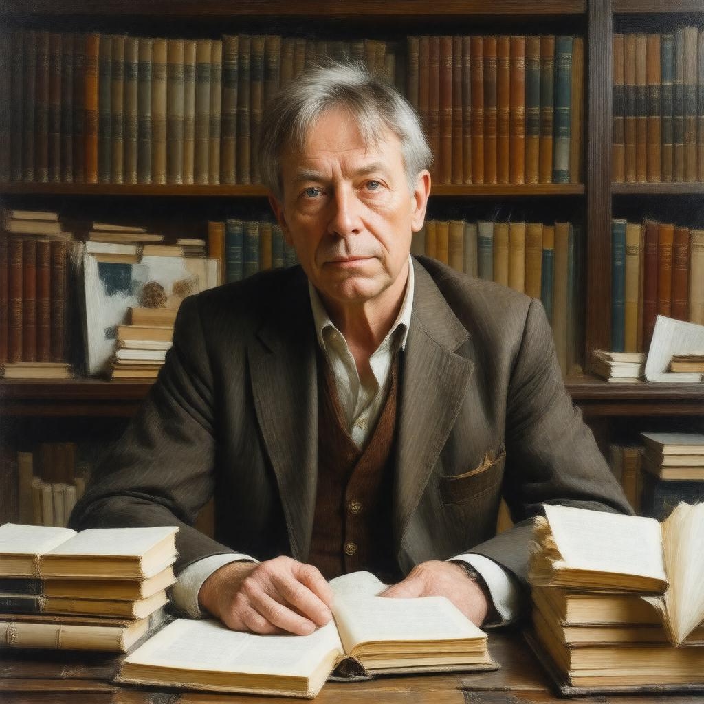 AI-created image of Julian Barnes