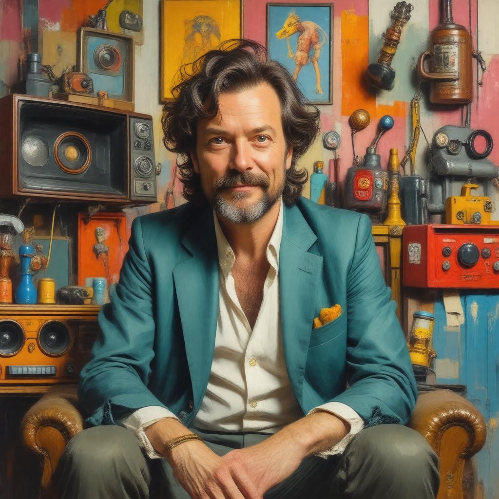 AI-created image of Julian Barratt