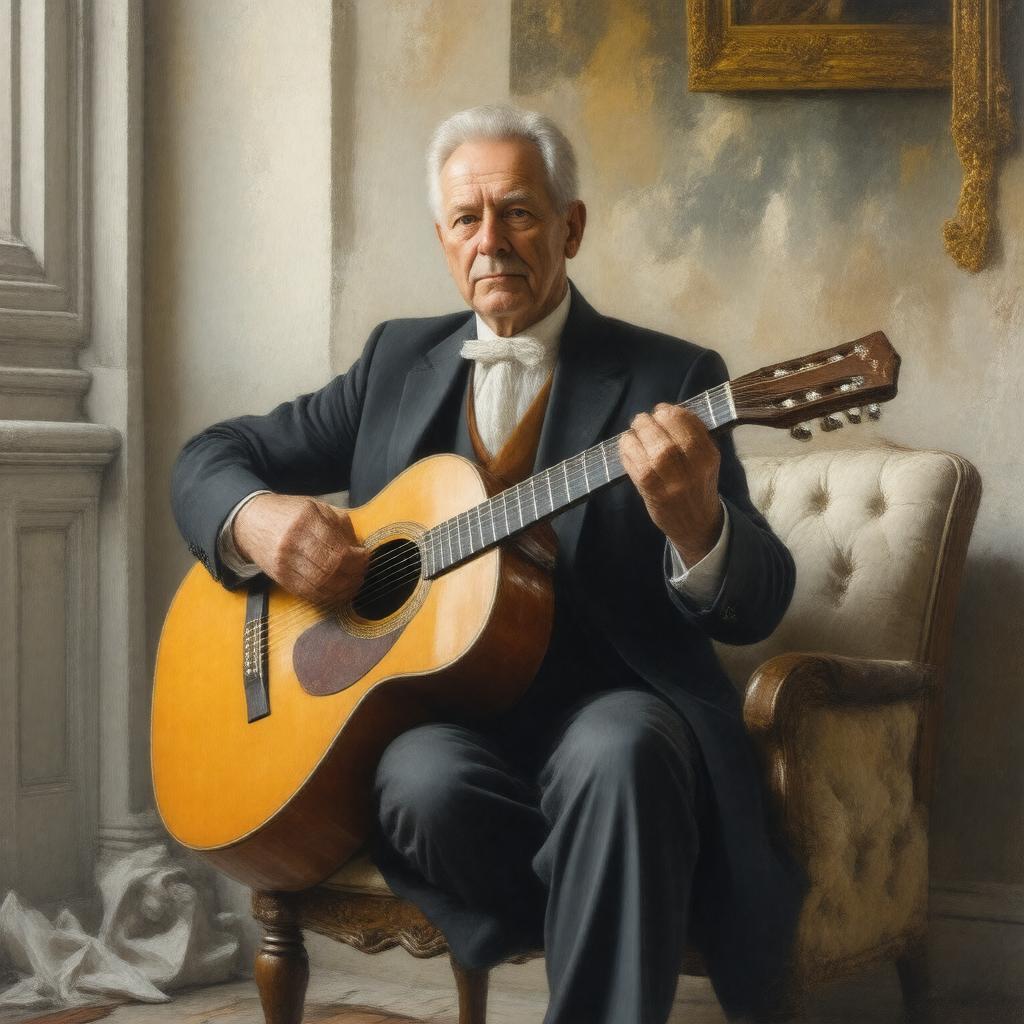 AI-created image of Julian Bream