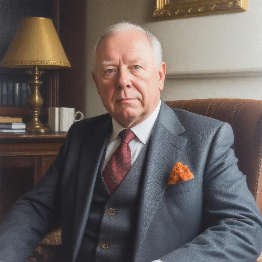 AI-created image of Julian Fellowes
