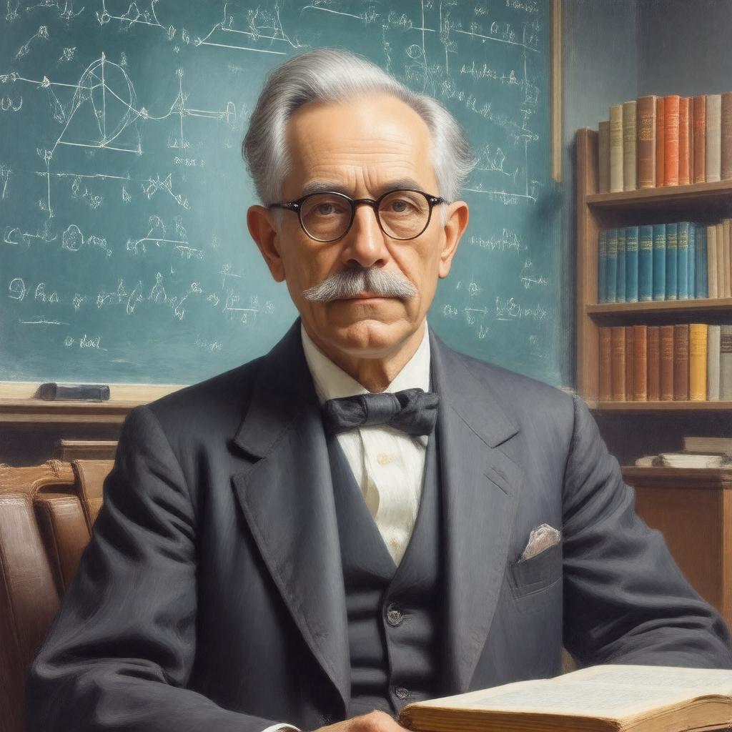 AI-created image of Julian Schwinger