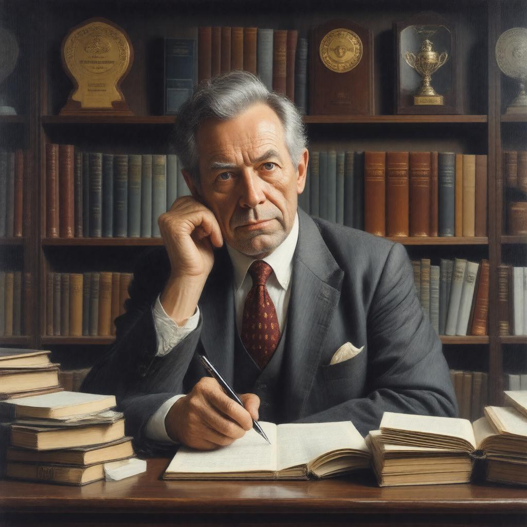 AI-created image of Julian Symons