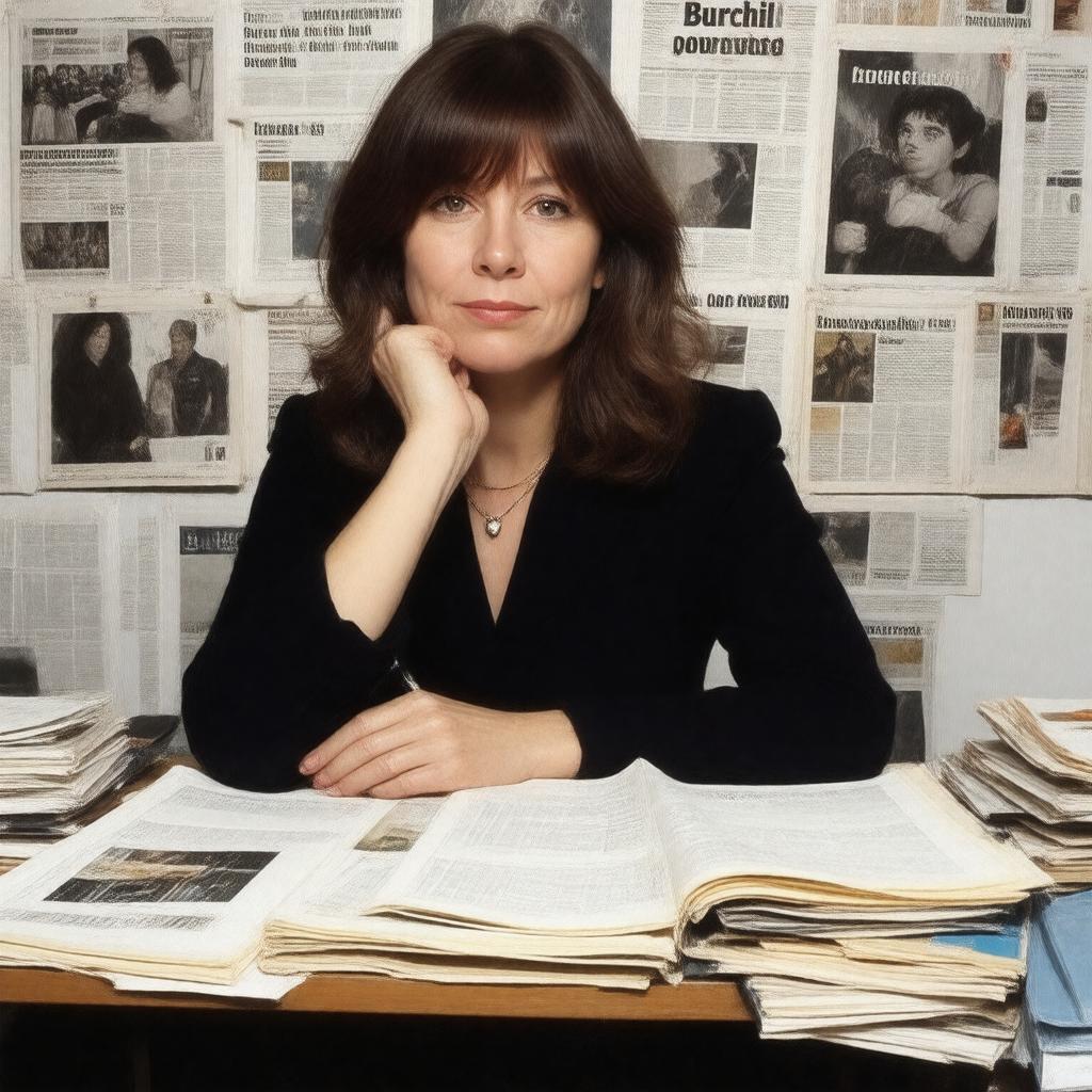 AI-created image of Julie Burchill