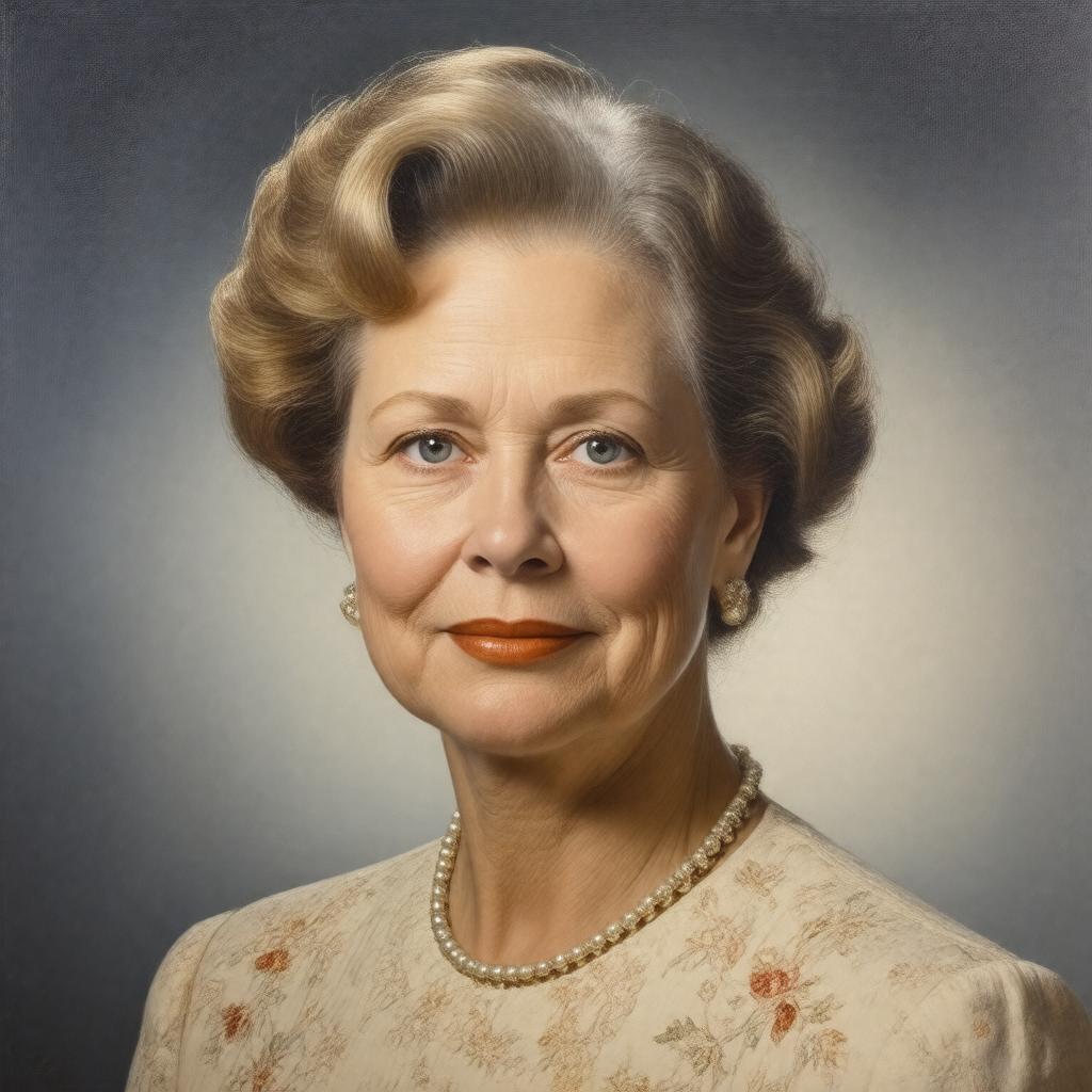 AI-created image of Julie Nixon Eisenhower