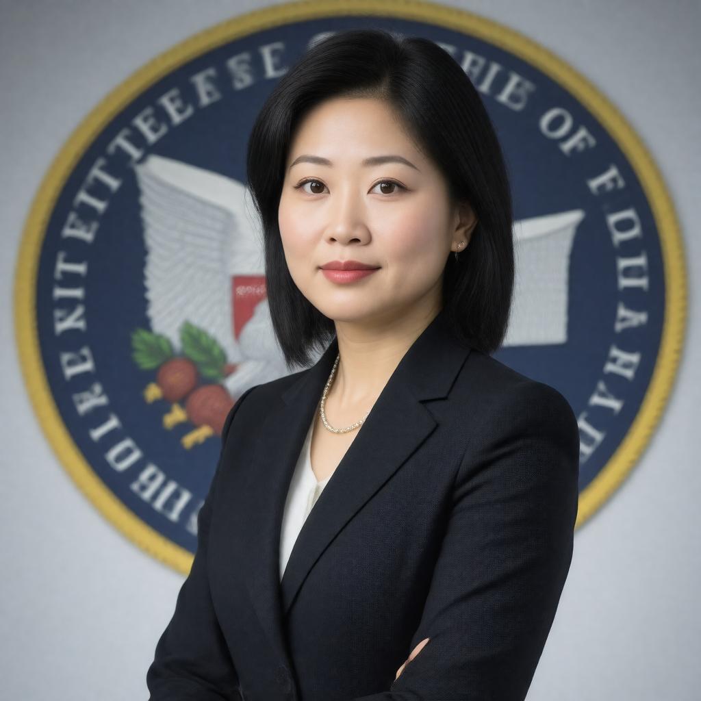 AI-created image of Julie Su