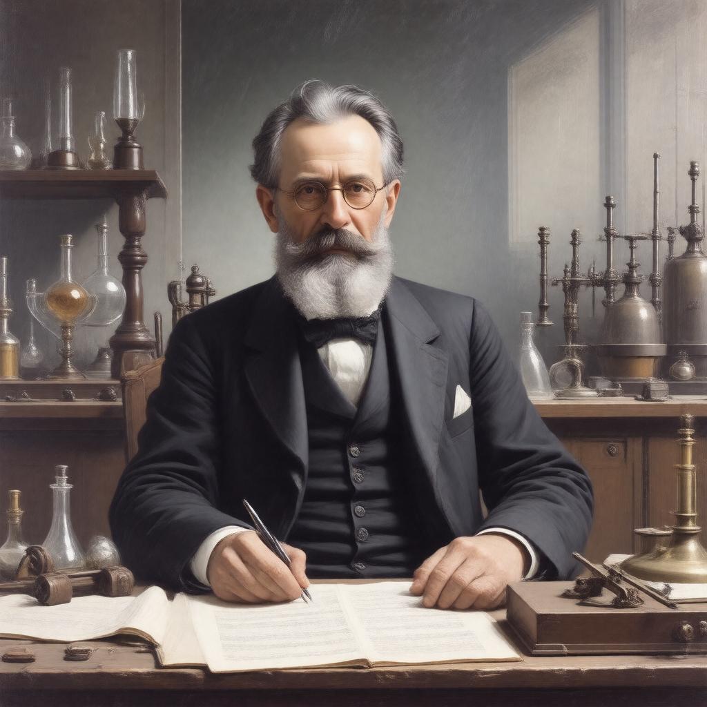 Click to view larger image AI-created image of Julius Bernstein
