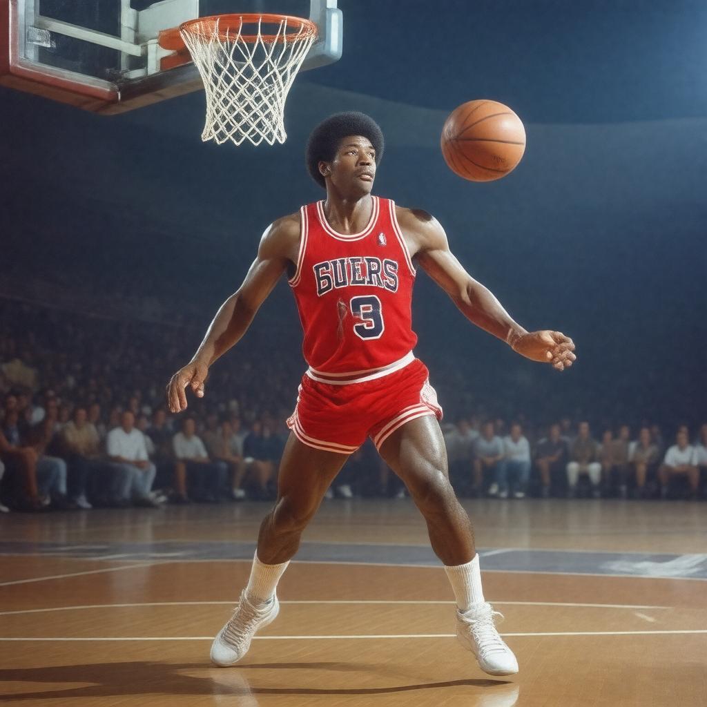 AI-created image of Julius Erving