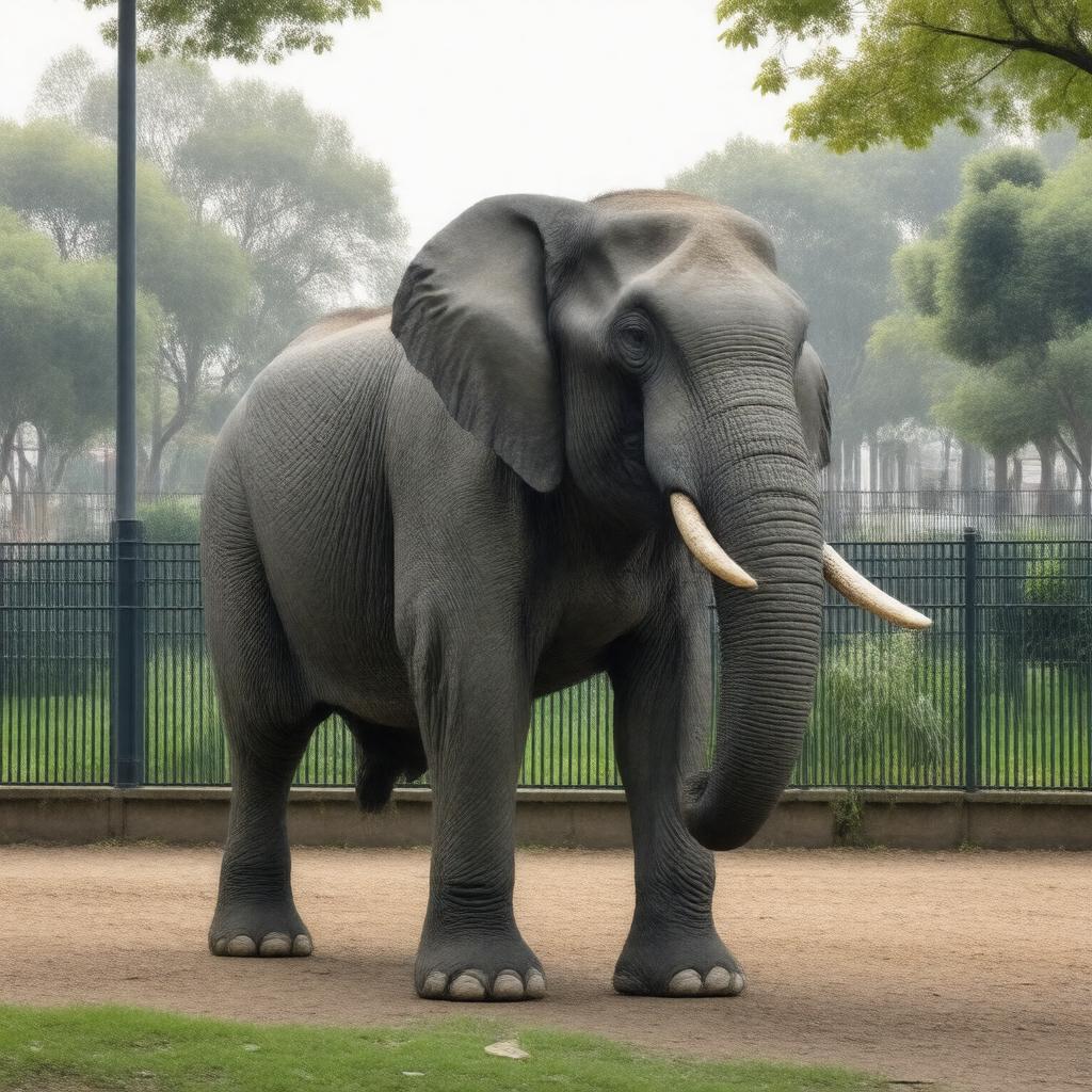 Click to view larger image AI-created image of Jumbo the Elephant