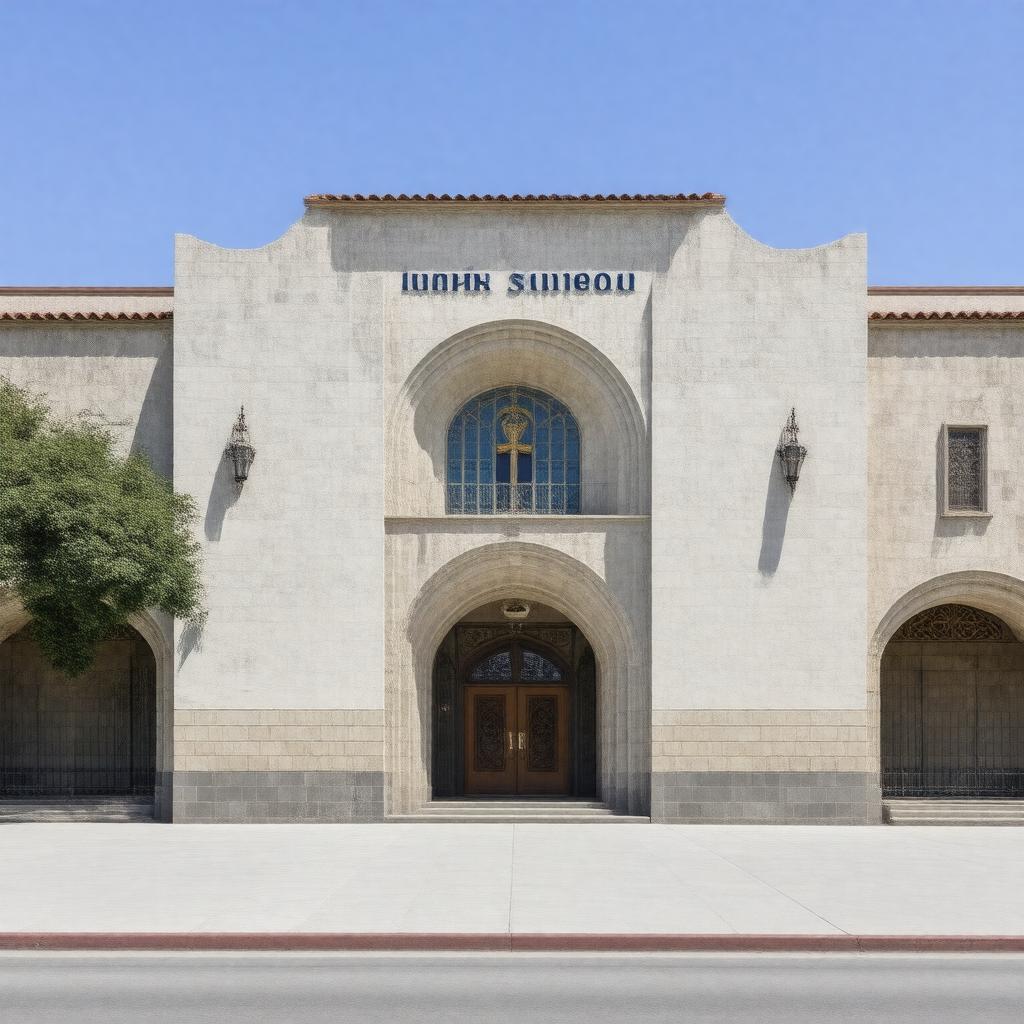 AI-created image of Junípero Serra High School