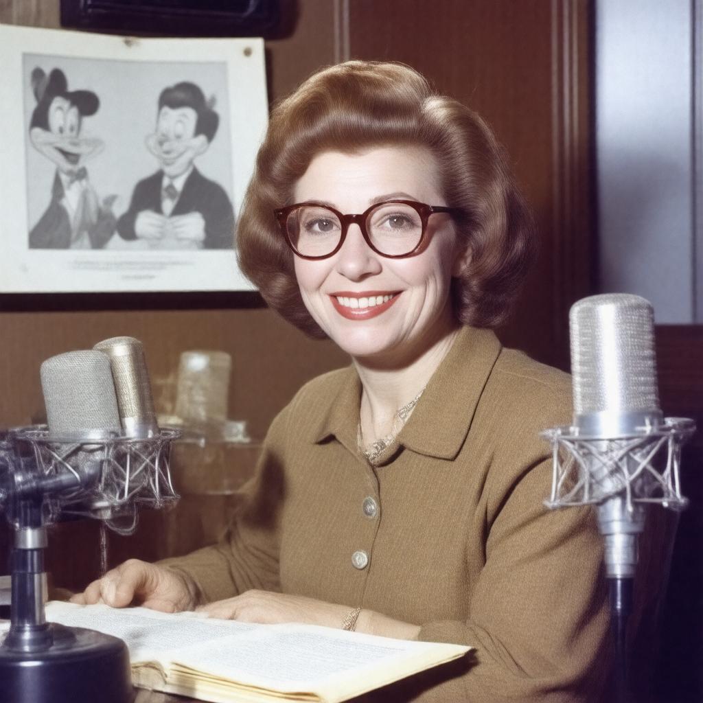 AI-created image of June Foray