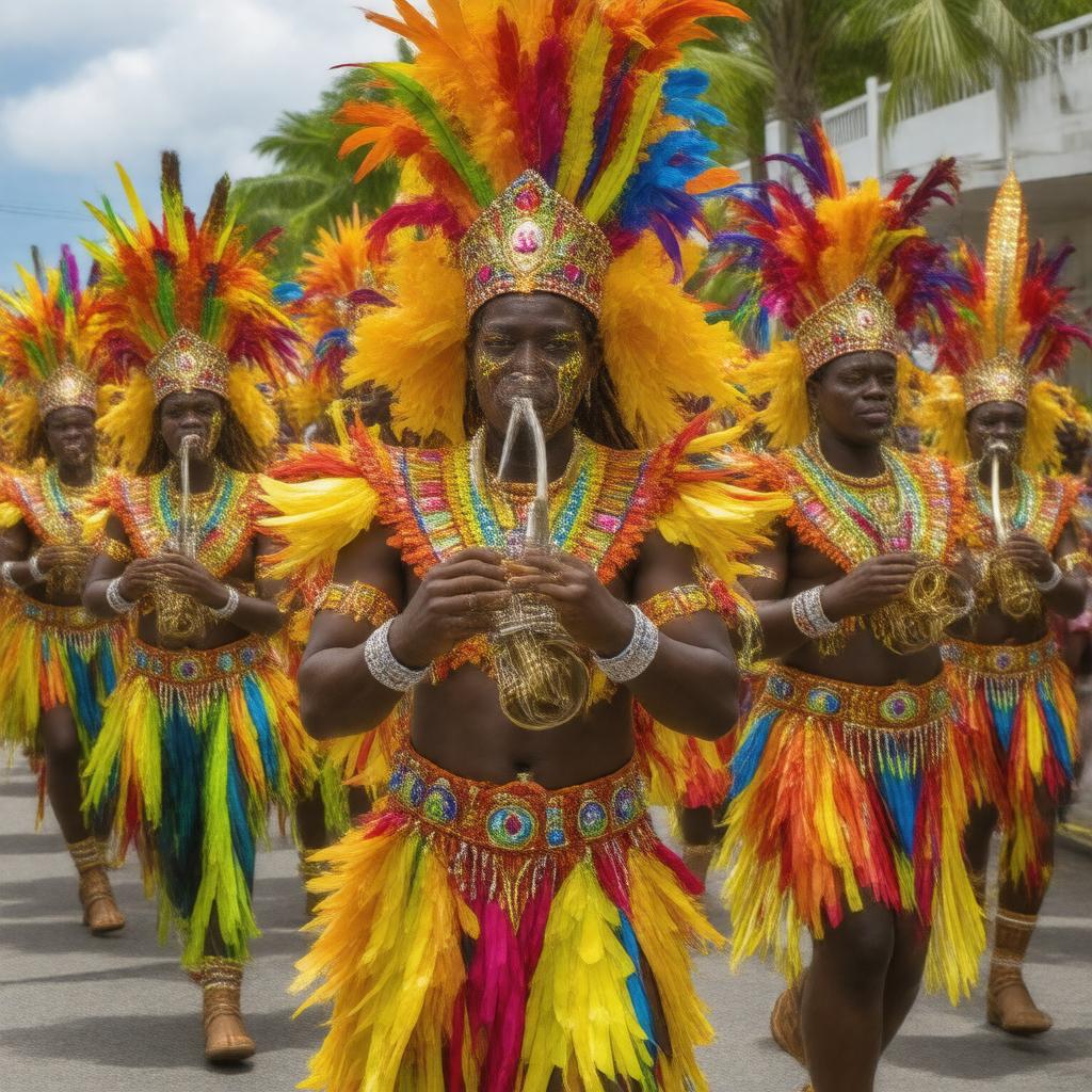 AI-created image of Junkanoo Festival