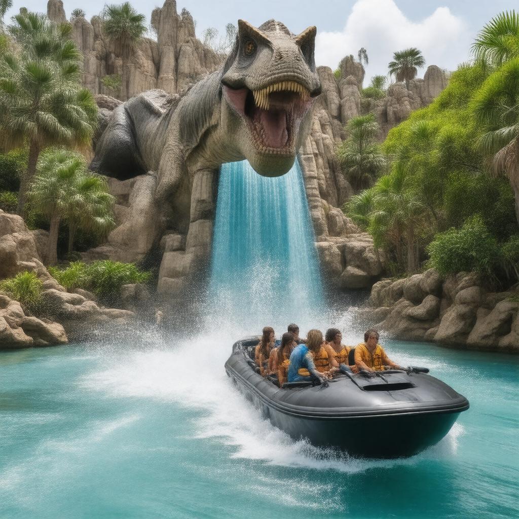 AI-created image of Jurassic World – The Ride