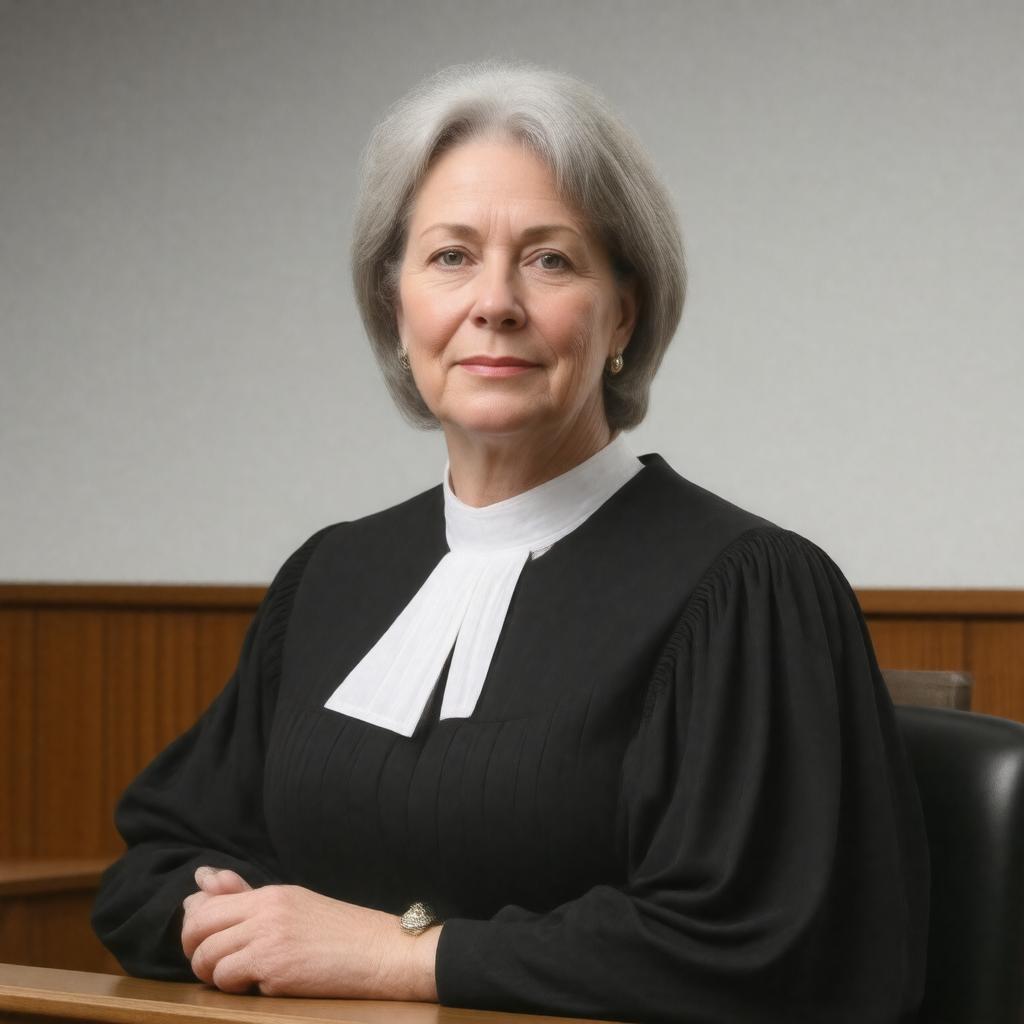 AI-created image of Justice Anne Bampton