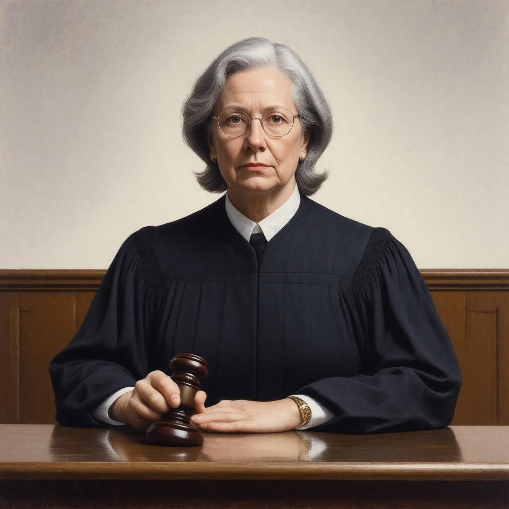 AI-created image of Justice Laura Stein