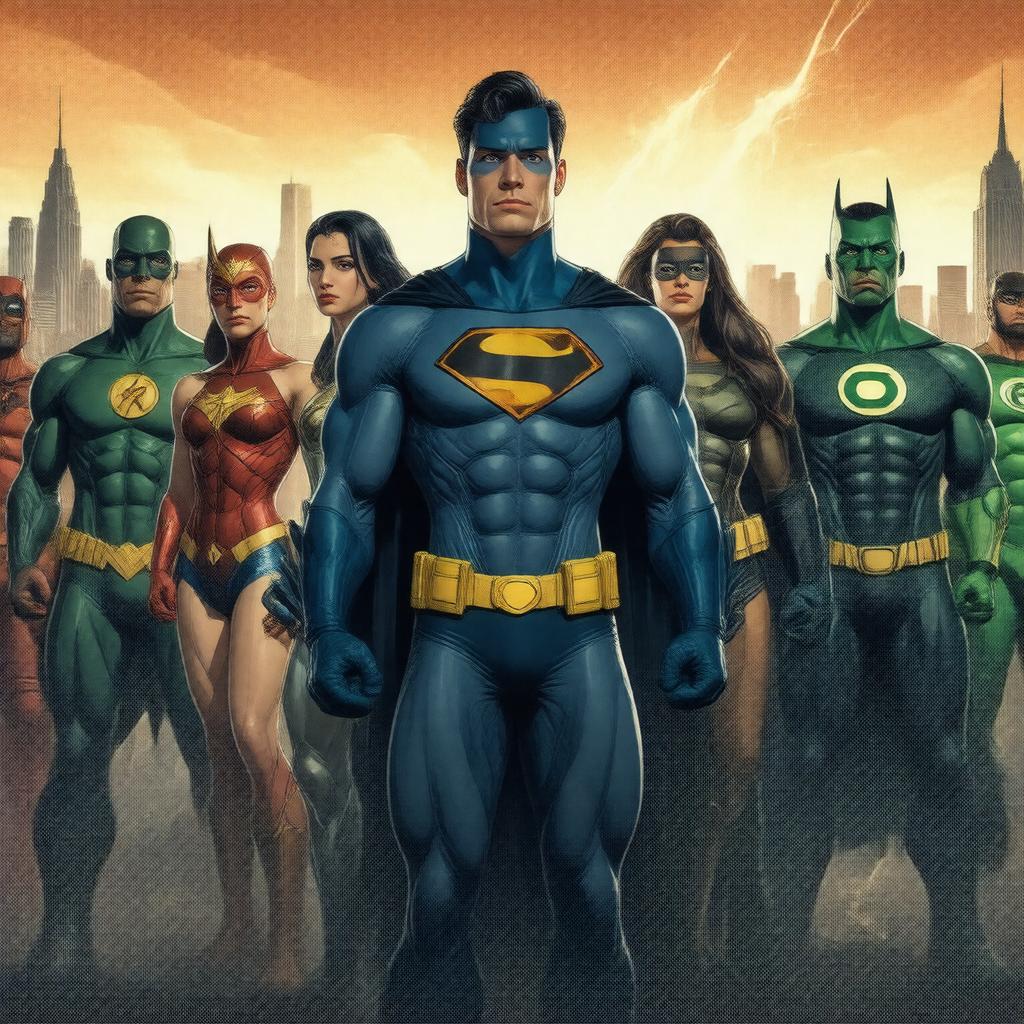 AI-created image of Justice League (animated series)