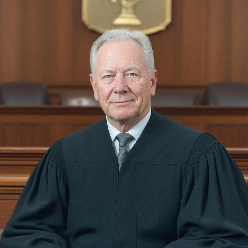 AI-created image of Justice Mark Livesey