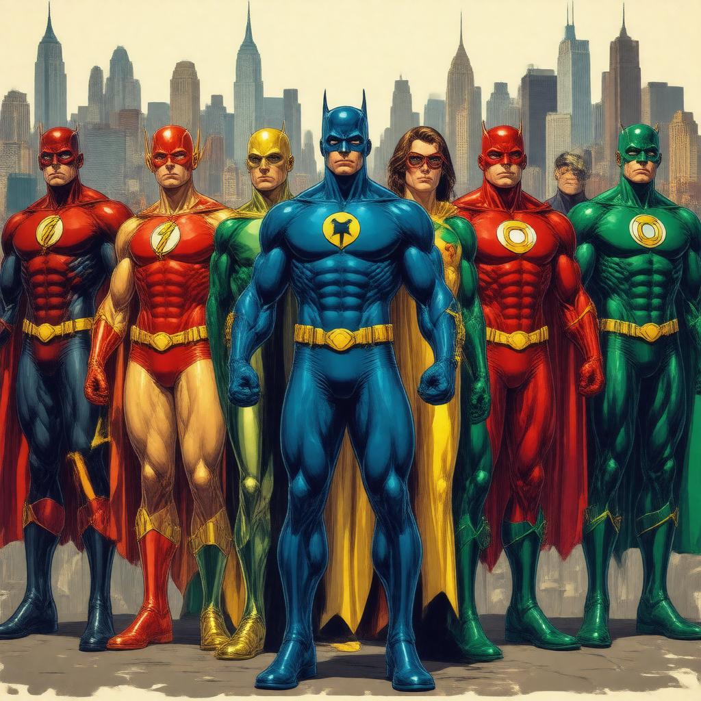 AI-created image of Justice Society of America
