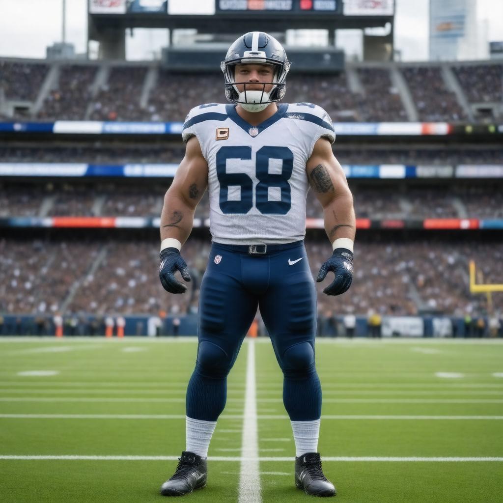 AI-created image of Justin Britt