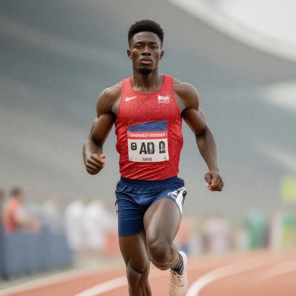 AI-created image of Justin Gatlin