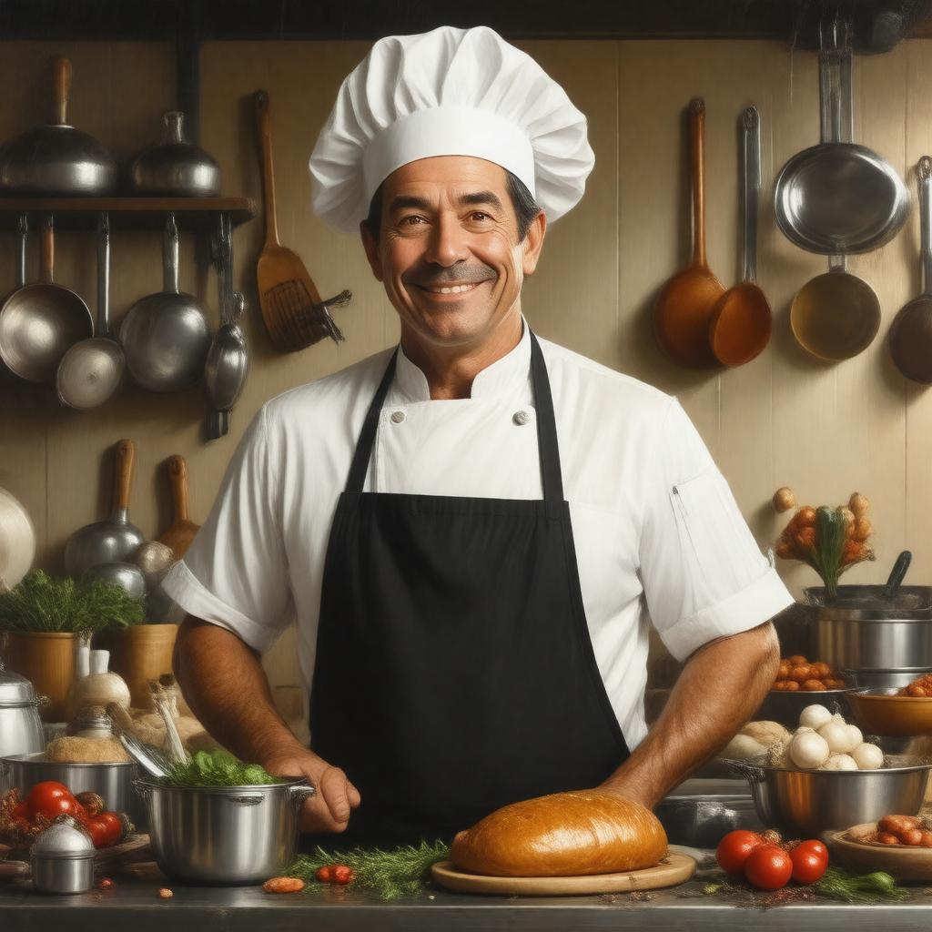 AI-created image of Justin Wilson