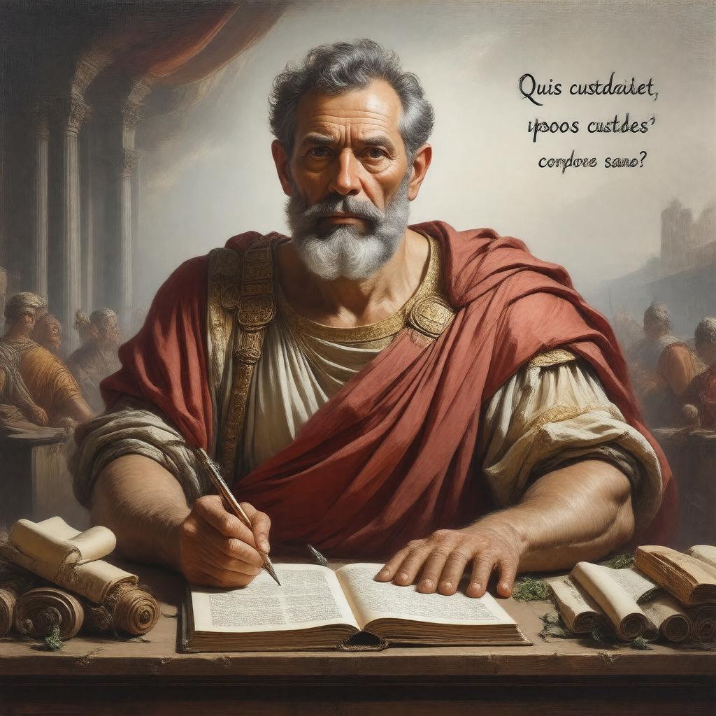Click to view larger image AI-created image of Juvenal
