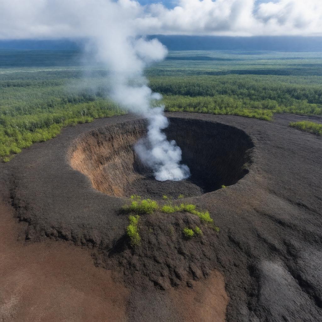 AI-created image of Kīlauea Caldera