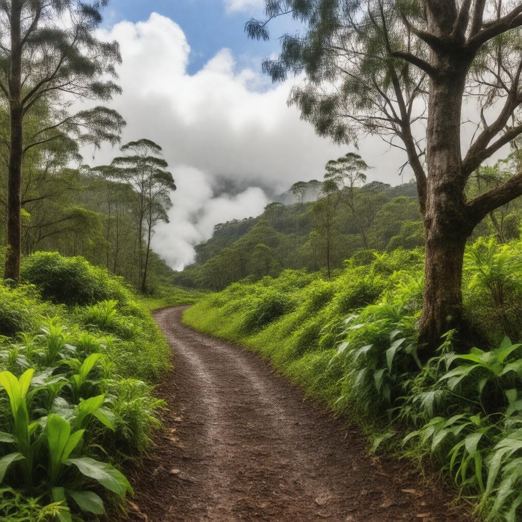 Click to view larger image AI-created image of Kīlauea Iki Trail