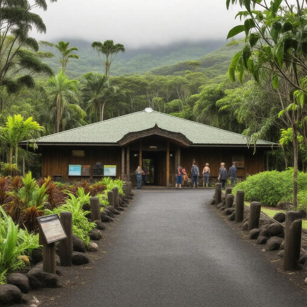 AI-created image of Kīlauea Visitor Center