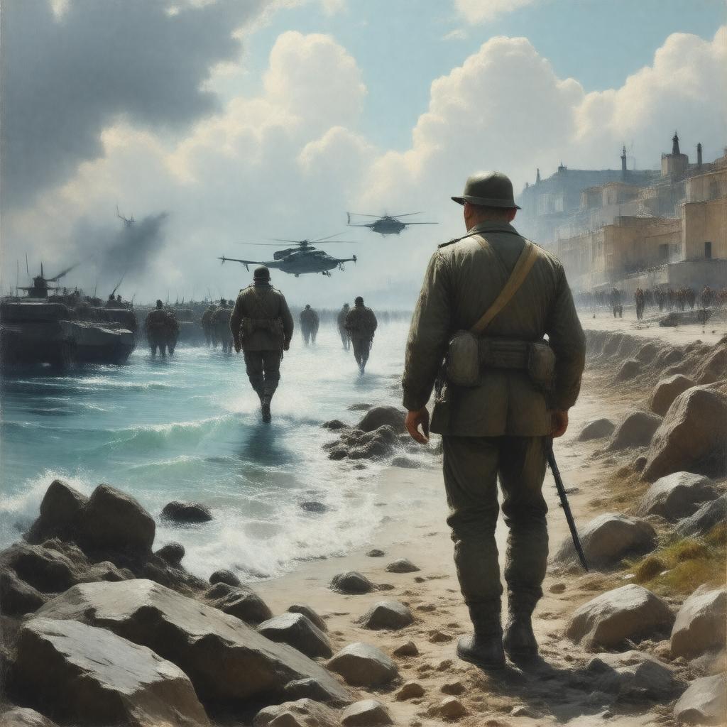 AI-created image of Kıbrıs Barış Harekâtı