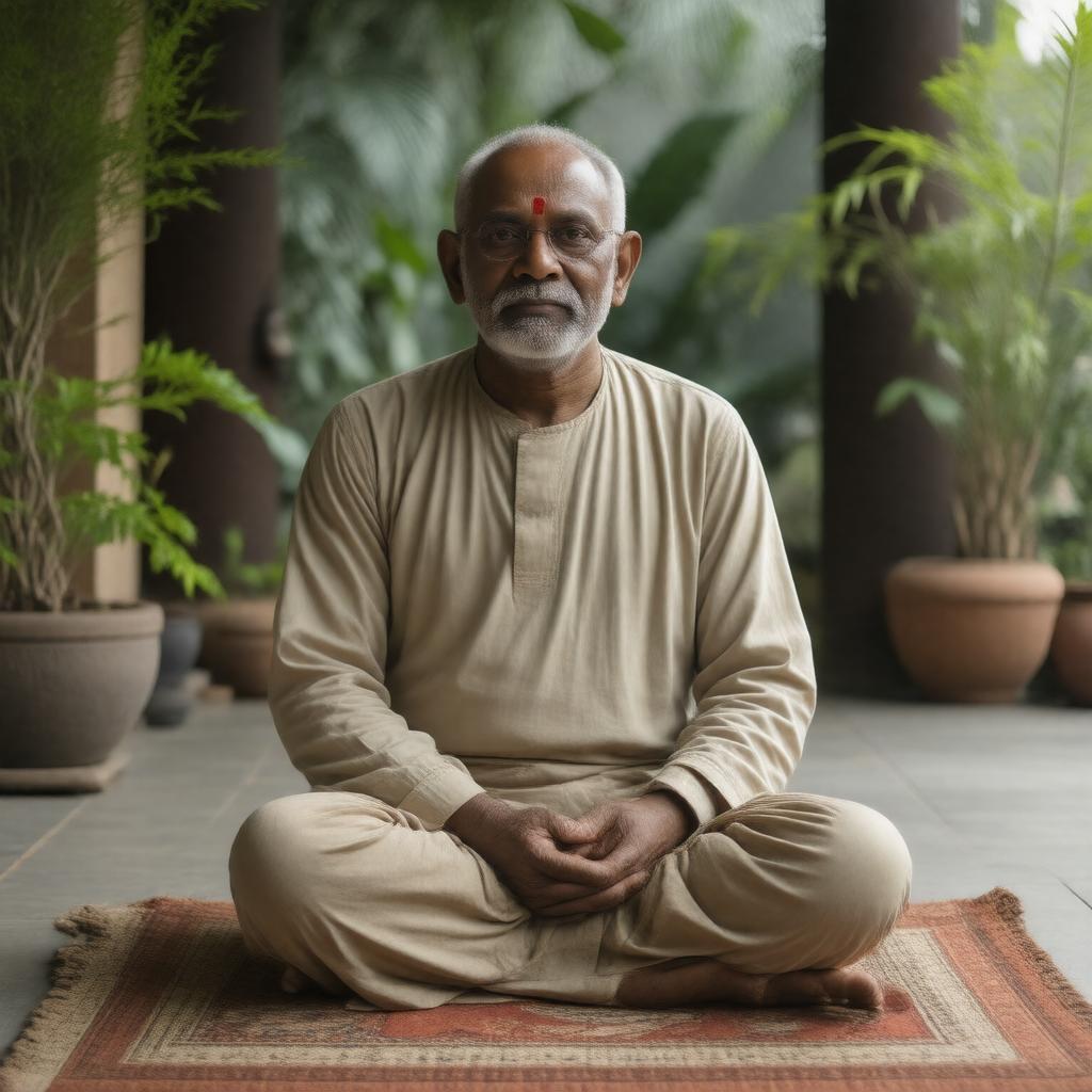 AI-created image of K. Pattabhi Jois