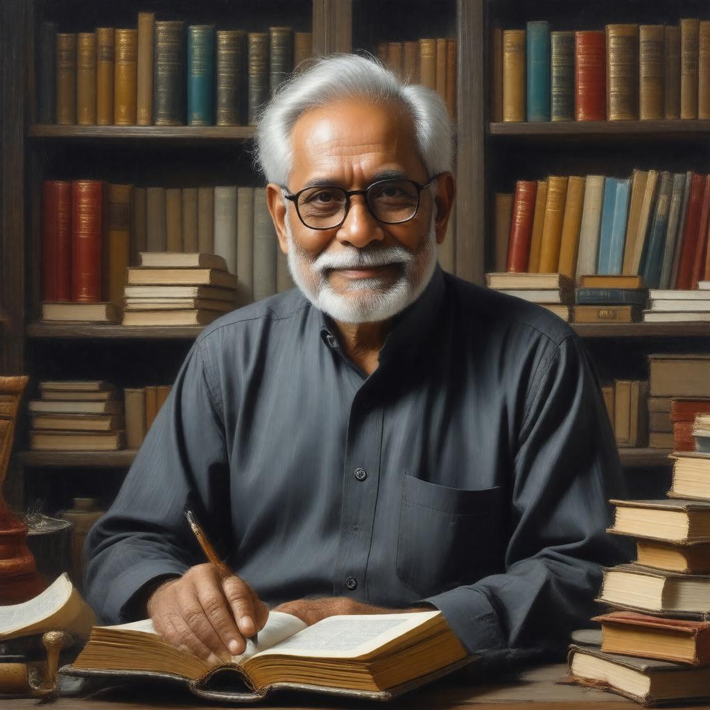 AI-created image of K. V. Tirumalesh