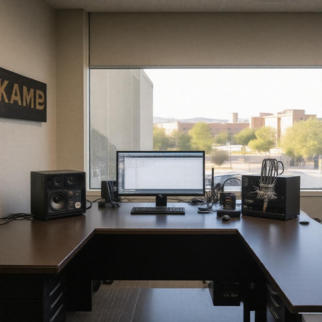 AI-created image of KAMP Student Radio