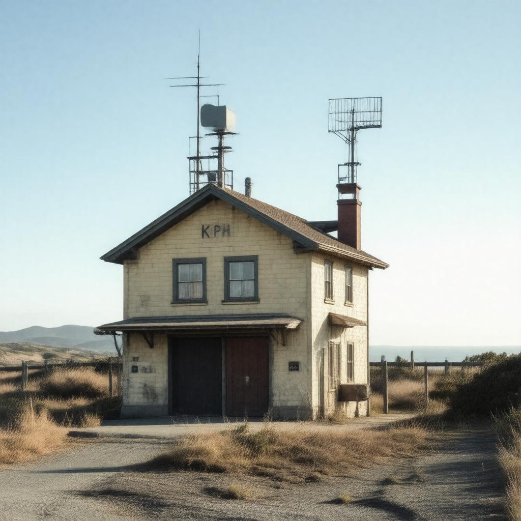 Click to view larger image AI-created image of KPH Maritime Radio Station