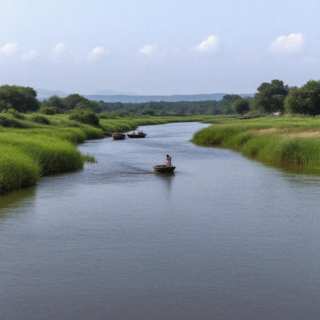 AI-created image of Kaga River