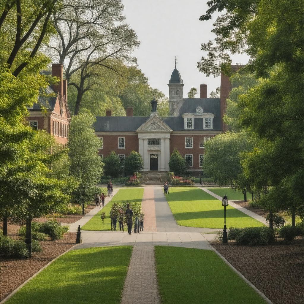 AI-created image of Kalamazoo College