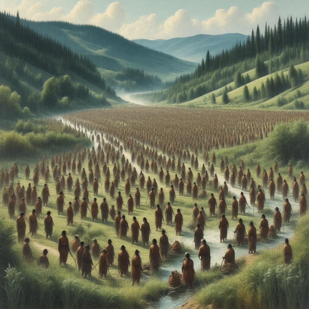 AI-created image of Kalapuya people