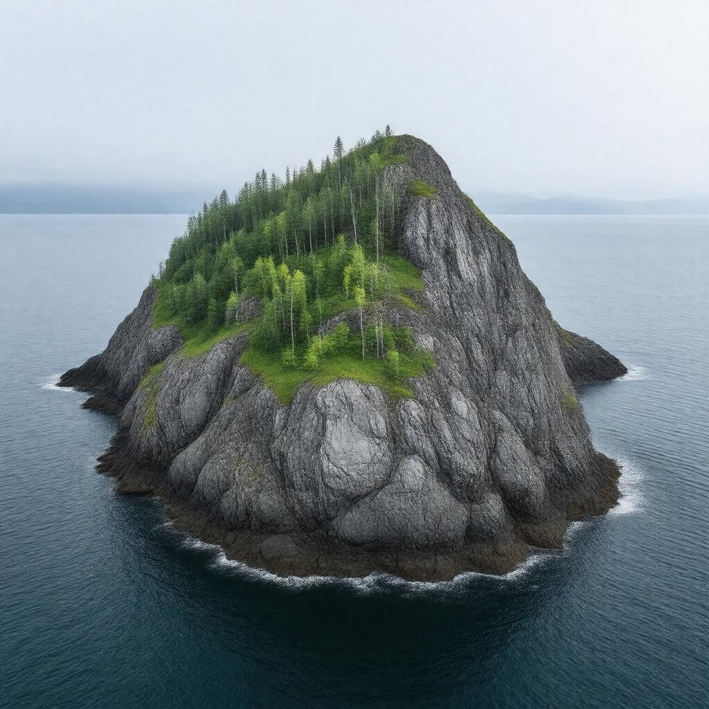 AI-created image of Kalgin Island