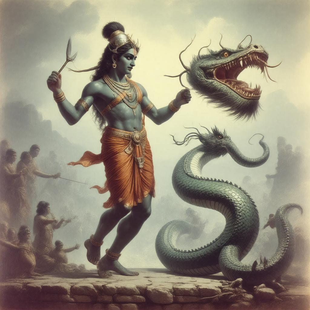 AI-created image of Kaliya Mardan